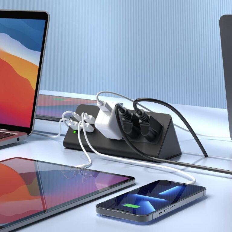 Nightstand Edge Mount Power Strip with USB-C Ports