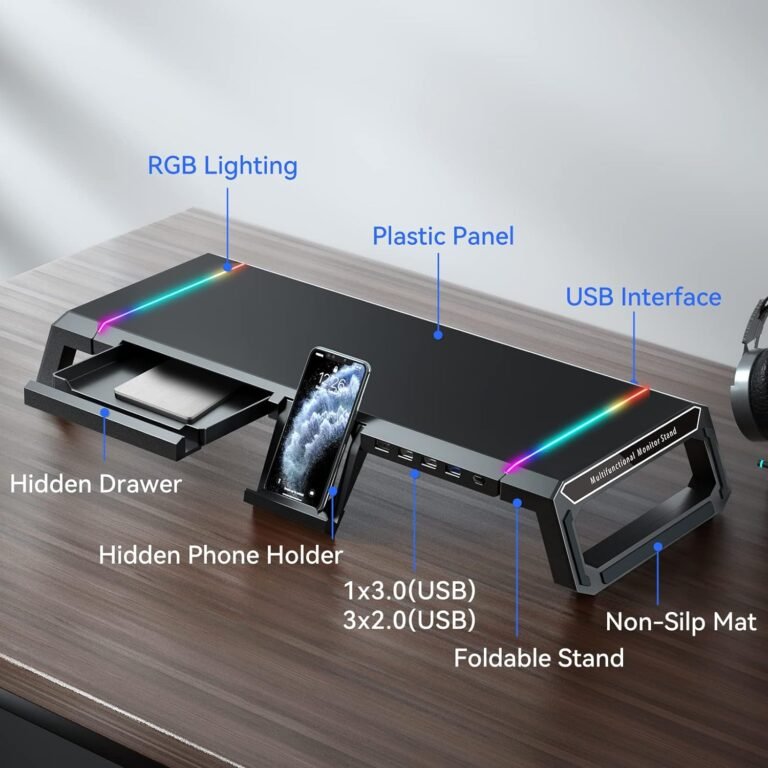 KYOLLY RGB Gaming Computer Monitor Stand Riser Review