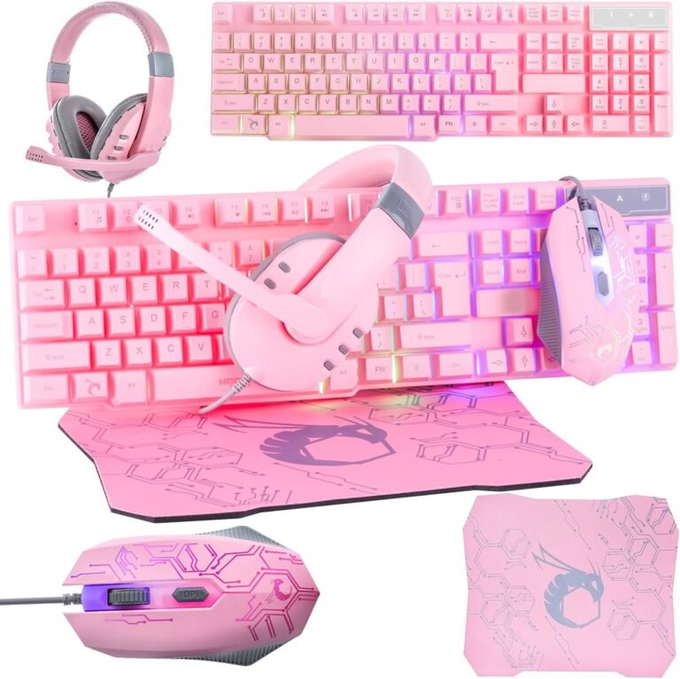 Pink Gaming Keyboard and Mouse Headset Review