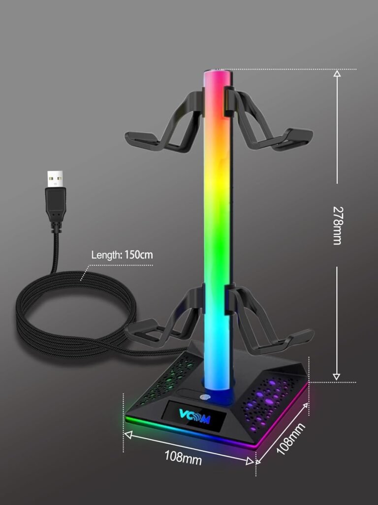 VCOM RGB Gaming Headphones Stand Review