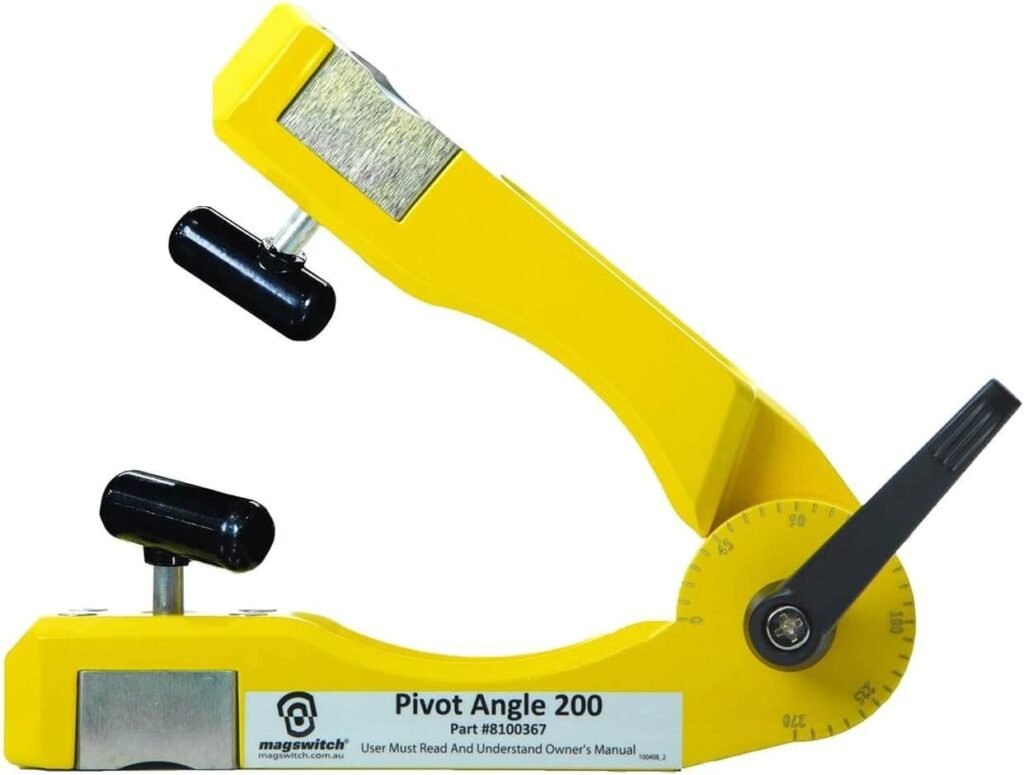 Magswitch Pivot Angle 200 Adjustable Welding Magnet - for Metal Fabrication Welding Accessories and Tools, with Multi Angle Magnet Holder Clamp On/Off Capabilities, 200 lb Holding Force
