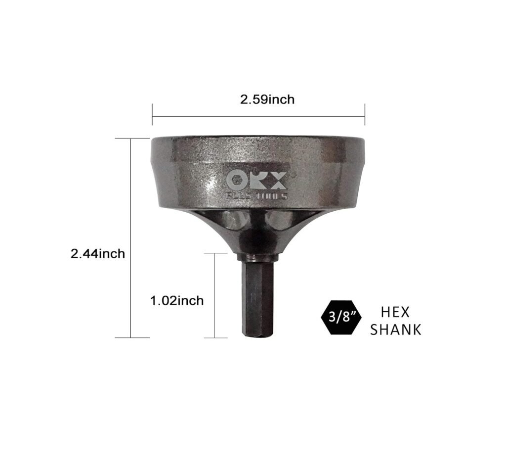 ORXPLUS Tools Deburring External Chamfer Tool, Tungsten Blade, Deburring Drill Bit, Remove Burr Tools Suitable on Stainless Rod, Thread and Pipe for Fit 1/8-3/4(3mm-19mm)