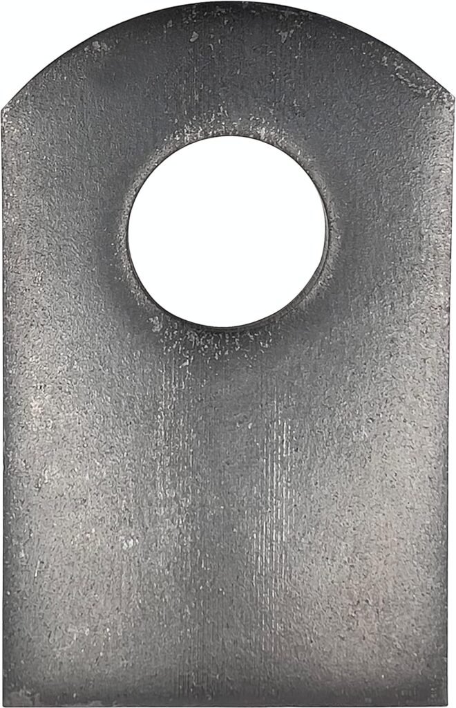 Sidco Supply Weld Tabs - Weld On Steel Tab- Flat Tab Brackets – 1” W, 1 .5” H , 3/8” Hole, 1/8” Thickness – Steel Welding Tabs (25 Pack)