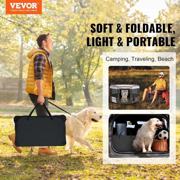 VEVOR Foldable Portable Pet Playpen Review